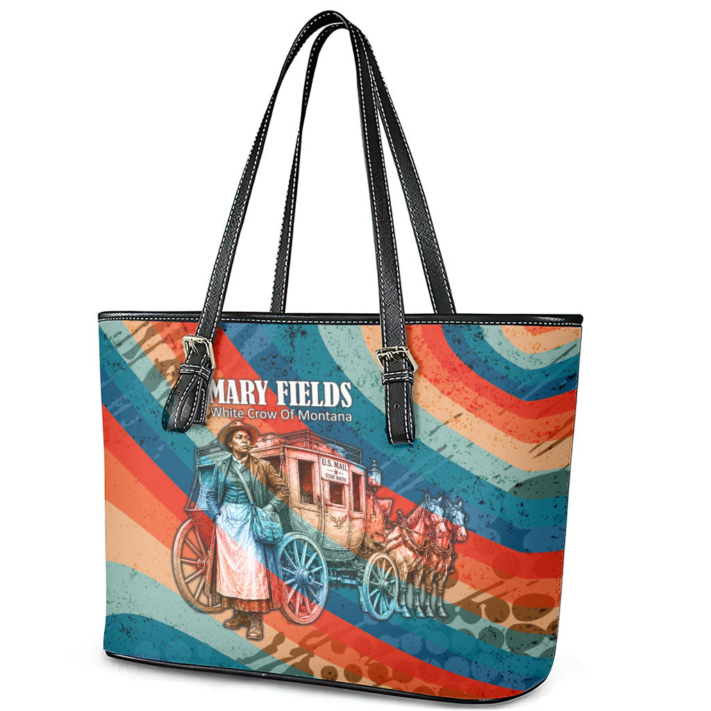 Mary Fields Stagecoach Leather Tote Bag Vintage Retro Grunge Aesthetic Wild West History