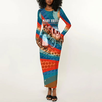 Mary Fields Stagecoach Long Sleeve Bodycon Dress Vintage Retro Grunge Aesthetic Wild West History