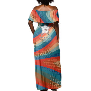 Mary Fields Stagecoach Off Shoulder Maxi Dress Vintage Retro Grunge Aesthetic Wild West History