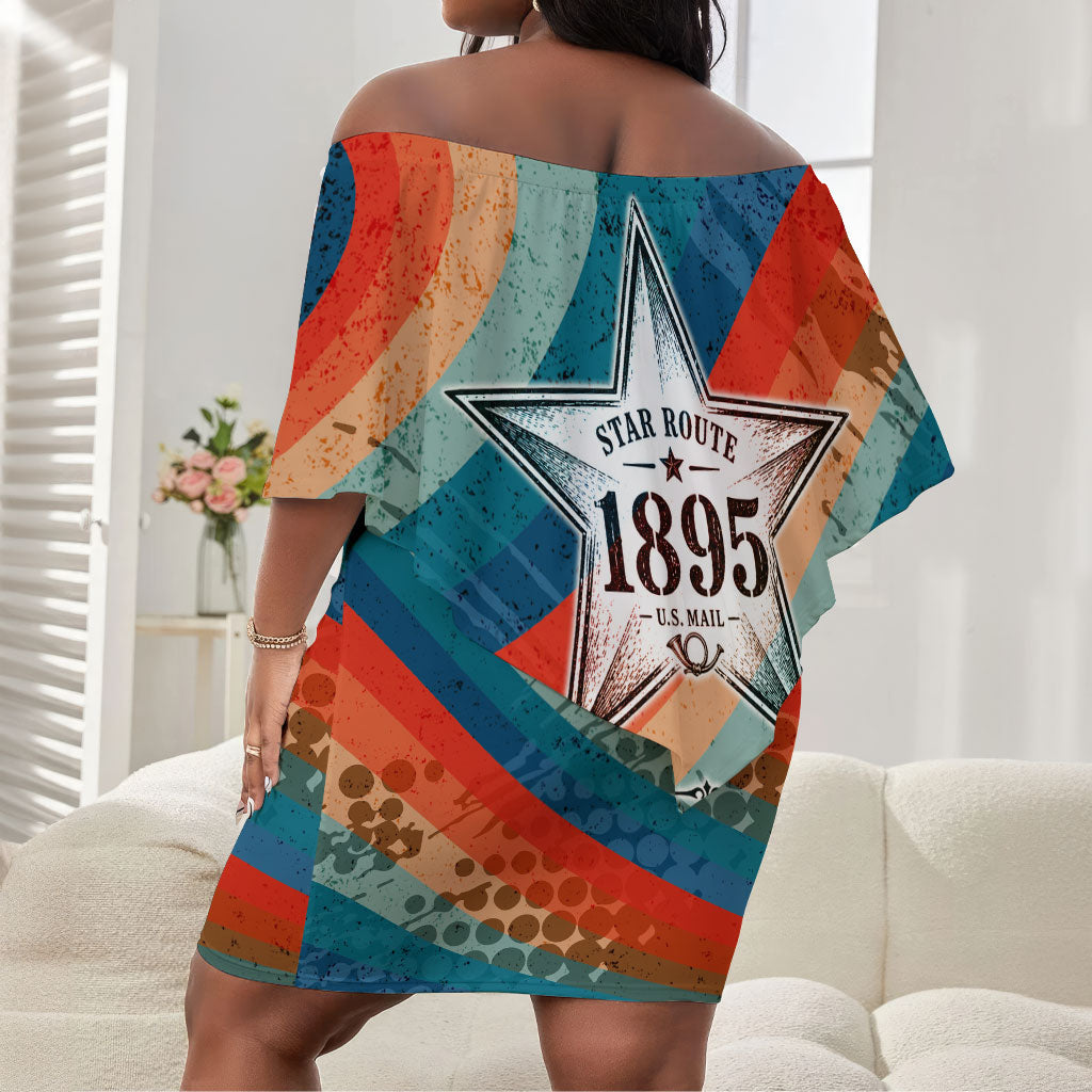 Mary Fields Stagecoach Off Shoulder Short Dress Vintage Retro Grunge Aesthetic Wild West History