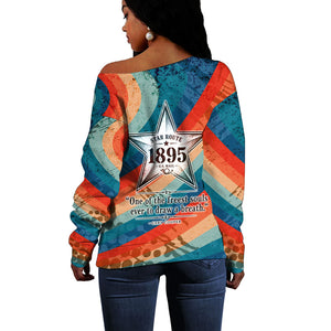 Mary Fields Stagecoach Off Shoulder Sweater Vintage Retro Grunge Aesthetic Wild West History