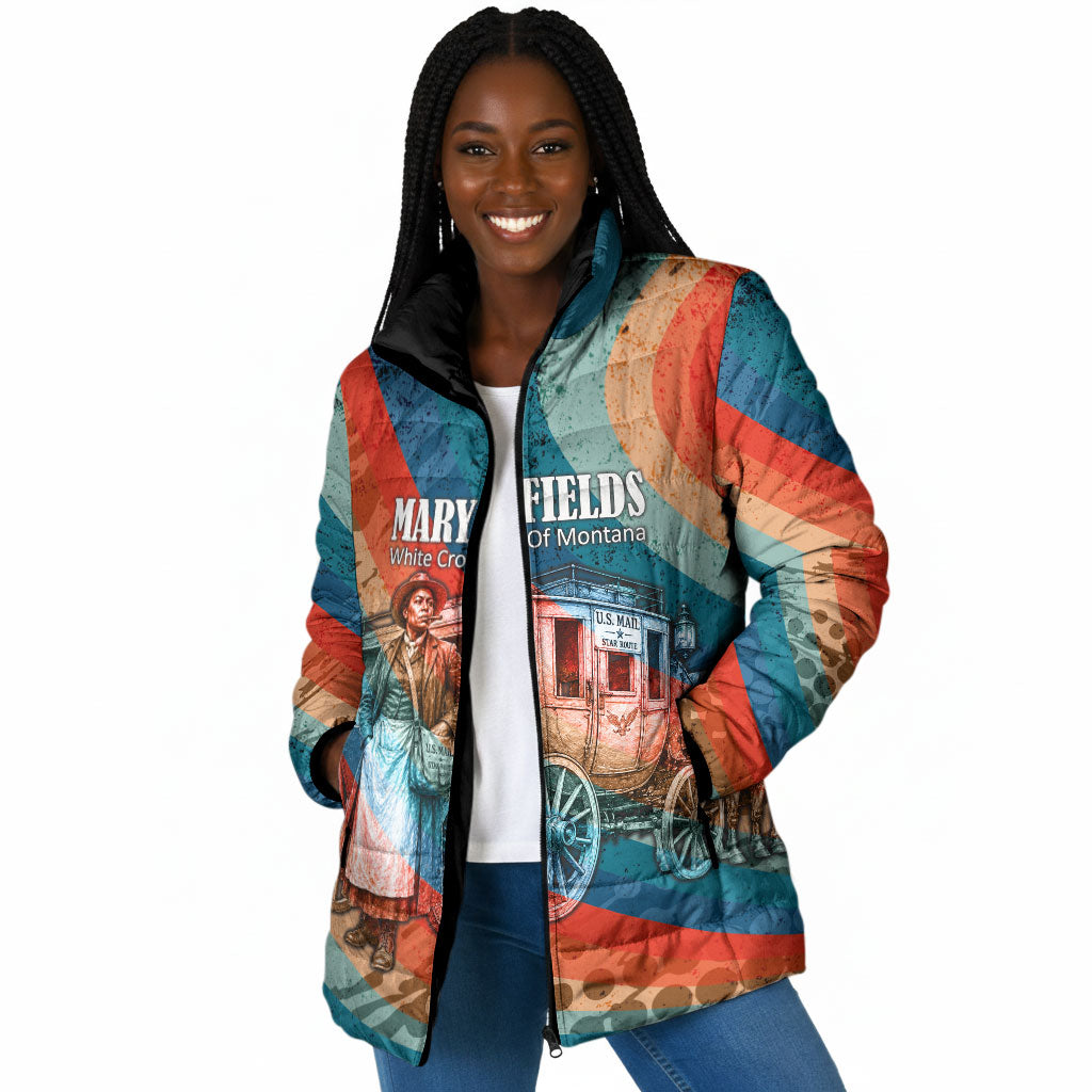 Mary Fields Stagecoach Padded Jacket Vintage Retro Grunge Aesthetic Wild West History