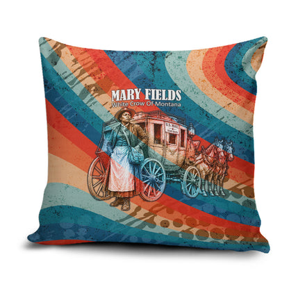 Mary Fields Stagecoach Pillow Cover Vintage Retro Grunge Aesthetic Wild West History