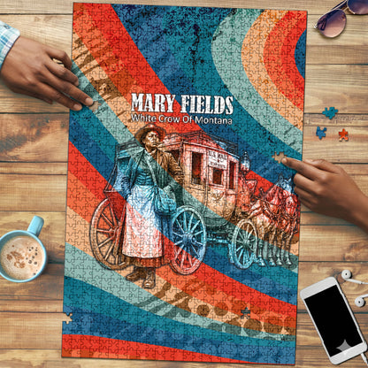 Mary Fields Stagecoach Puzzle Vintage Retro Grunge Aesthetic Wild West History