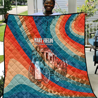 Mary Fields Stagecoach Quilt Vintage Retro Grunge Aesthetic Wild West History