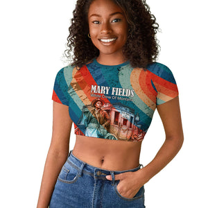 Mary Fields Stagecoach Raglan Cropped T shirt Vintage Retro Grunge Aesthetic Wild West History