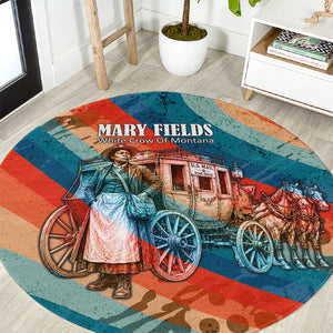 Mary Fields Stagecoach Round Carpet Vintage Retro Grunge Aesthetic Wild West History