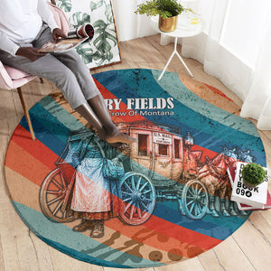 Mary Fields Stagecoach Round Carpet Vintage Retro Grunge Aesthetic Wild West History