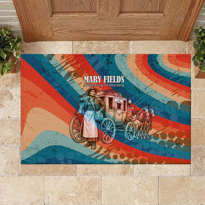 Mary Fields Stagecoach Rubber Doormat Vintage Retro Grunge Aesthetic Wild West History