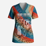Mary Fields Stagecoach Scrub Top Vintage Retro Grunge Aesthetic Wild West History
