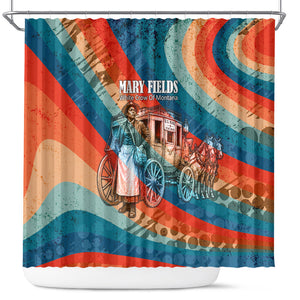 Mary Fields Stagecoach Shower Curtain Vintage Retro Grunge Aesthetic Wild West History