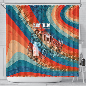 Mary Fields Stagecoach Shower Curtain Vintage Retro Grunge Aesthetic Wild West History