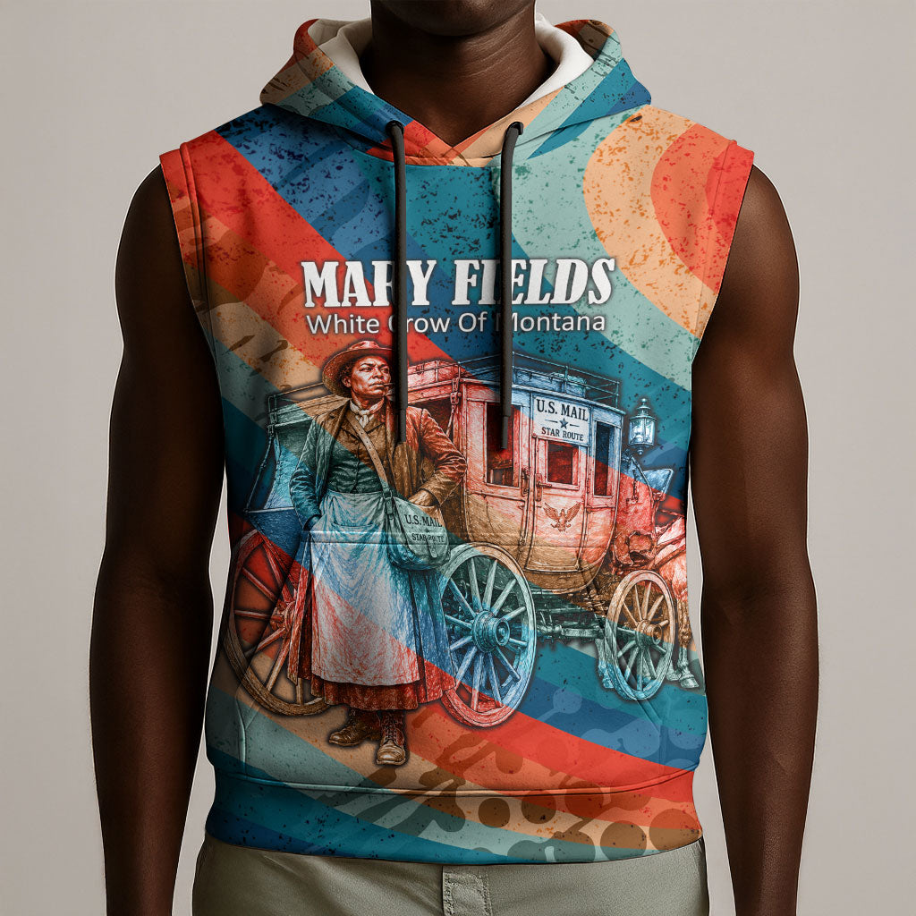 Mary Fields Stagecoach Sleeveless Hoodie Vintage Retro Grunge Aesthetic Wild West History