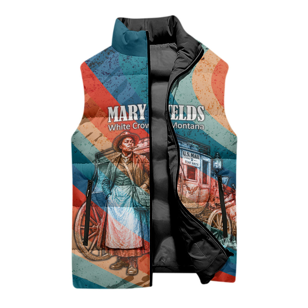 Mary Fields Stagecoach Sleeveless Puffer Jacket Vintage Retro Grunge Aesthetic Wild West History