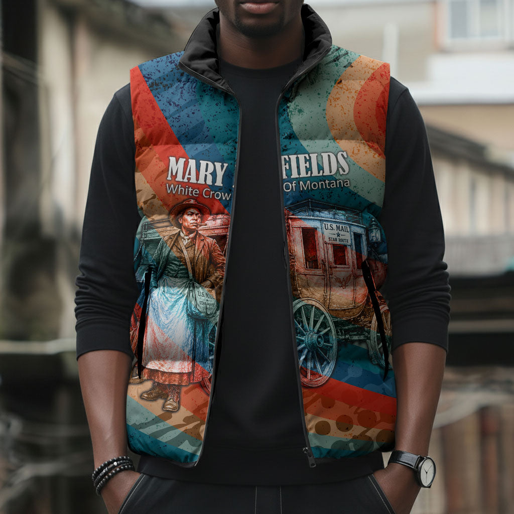 Mary Fields Stagecoach Sleeveless Puffer Jacket Vintage Retro Grunge Aesthetic Wild West History