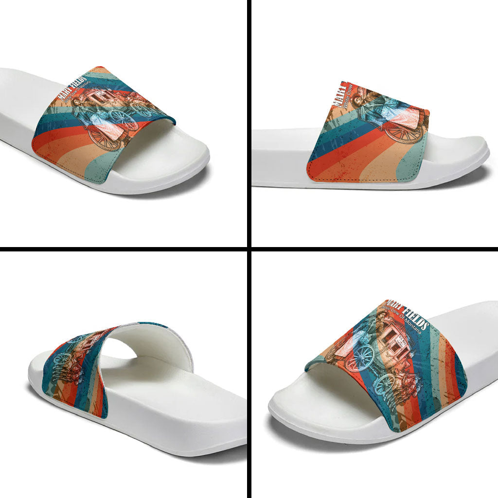 Mary Fields Stagecoach Slide Sandals Vintage Retro Grunge Aesthetic Wild West History