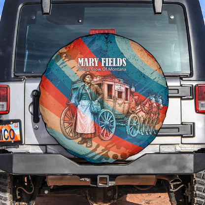 Mary Fields Stagecoach Spare Tire Cover Vintage Retro Grunge Aesthetic Wild West History