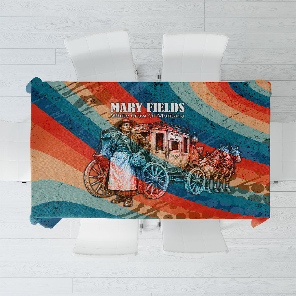 Mary Fields Stagecoach Tablecloth Vintage Retro Grunge Aesthetic Wild West History