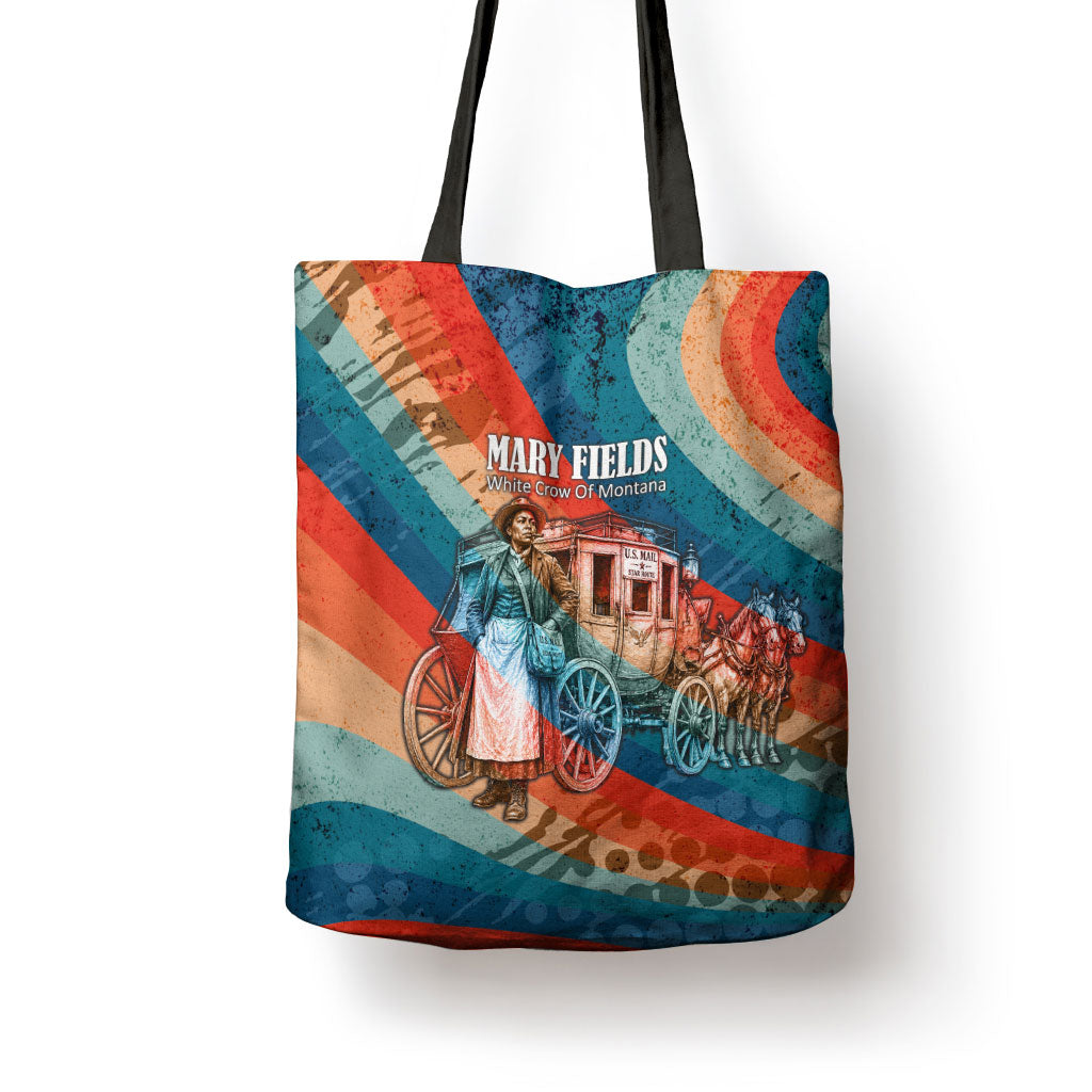 Mary Fields Stagecoach Tote Bag Vintage Retro Grunge Aesthetic Wild West History