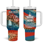 Mary Fields Stagecoach Tumbler With Handle Vintage Retro Grunge Aesthetic Wild West History