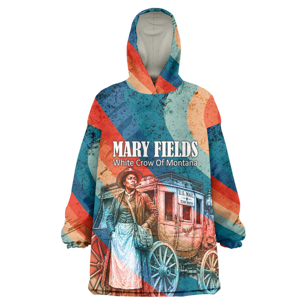 Mary Fields Stagecoach Wearable Blanket Hoodie Vintage Retro Grunge Aesthetic Wild West History