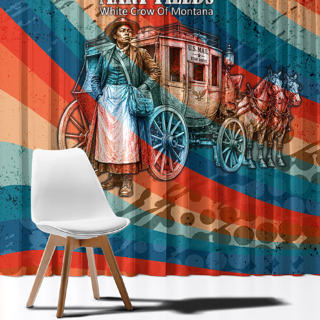Mary Fields Stagecoach Window Curtain Vintage Retro Grunge Aesthetic Wild West History
