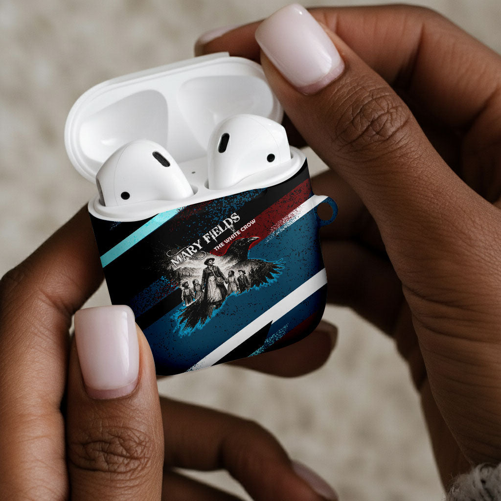 Mary Fields The White Crow AirPods Case Vintage Grunge Wild West Portrait And Crow