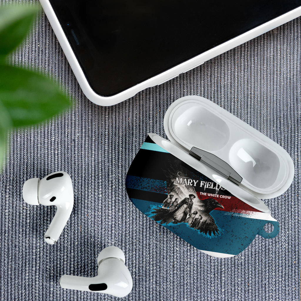 Mary Fields The White Crow AirPods Case Vintage Grunge Wild West Portrait And Crow