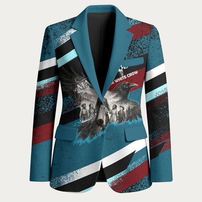 Mary Fields The White Crow Blazer Vintage Grunge Wild West Portrait And Crow