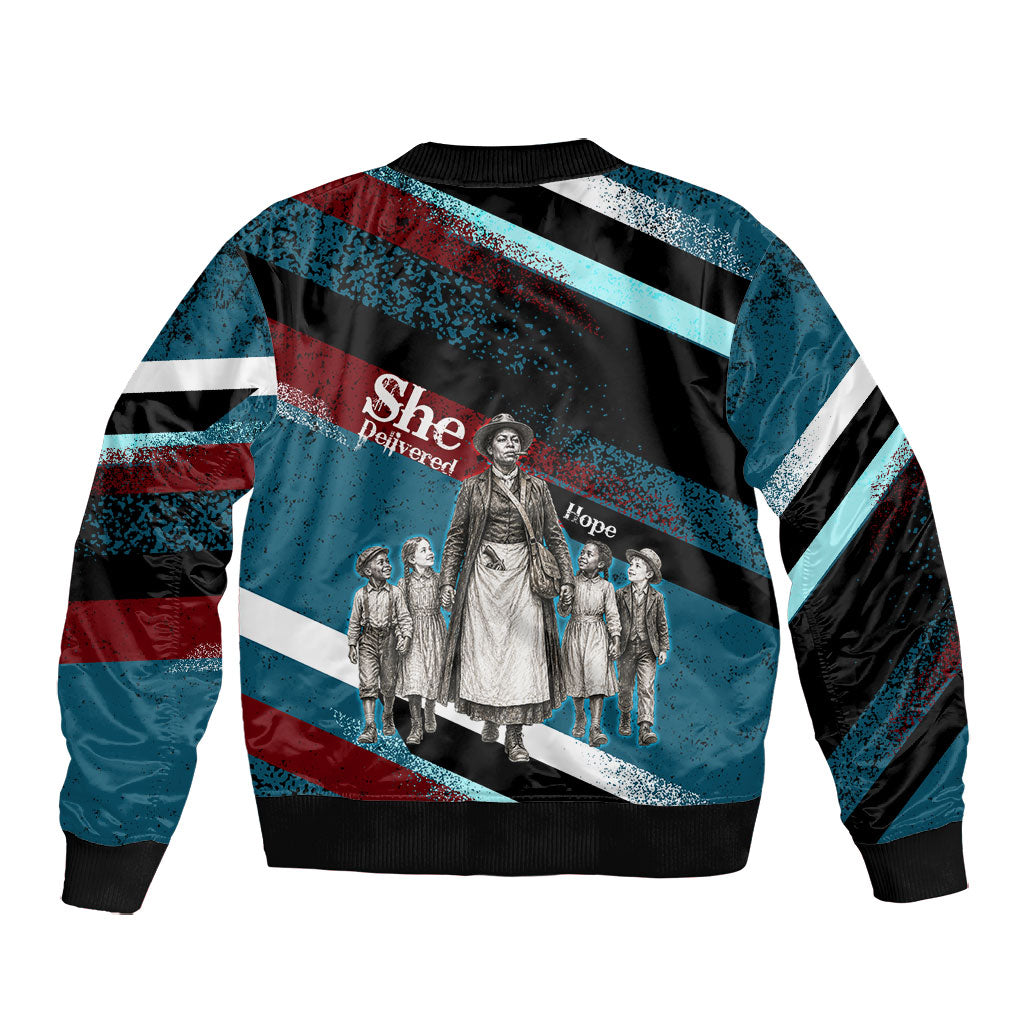 Mary Fields The White Crow Bomber Jacket Vintage Grunge Wild West Portrait And Crow