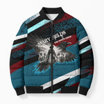 Mary Fields The White Crow Bomber Puffer Jacket Vintage Grunge Wild West Portrait And Crow