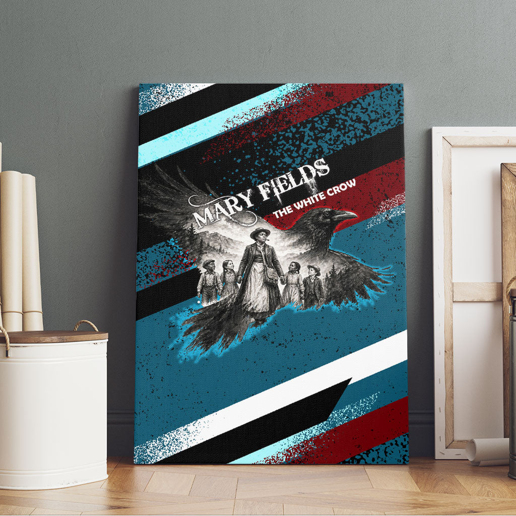 Mary Fields The White Crow Canvas Wall Art Vintage Grunge Wild West Portrait And Crow