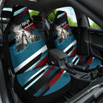 Mary Fields The White Crow Car Seat Cover Vintage Grunge Wild West Portrait And Crow