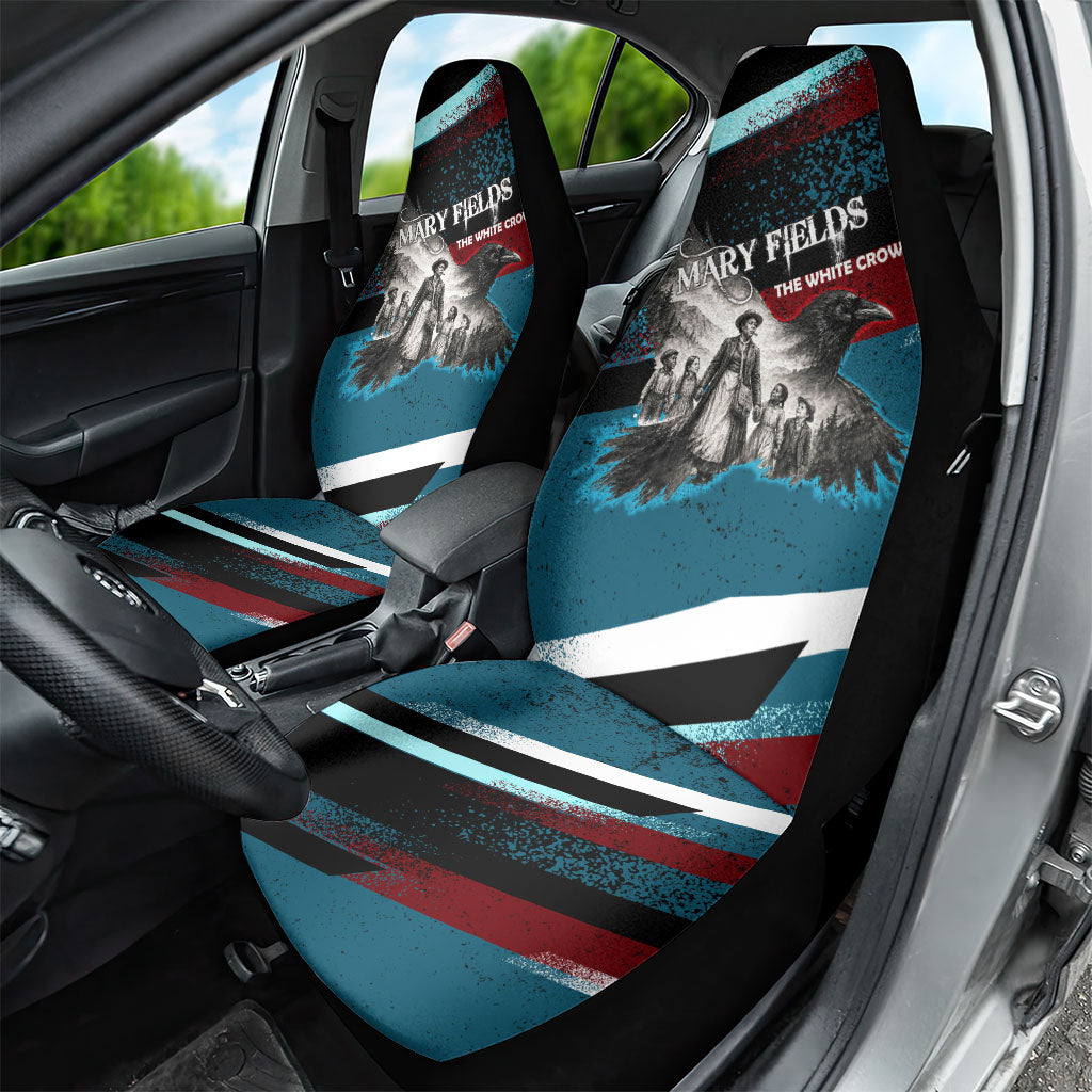 Mary Fields The White Crow Car Seat Cover Vintage Grunge Wild West Portrait And Crow