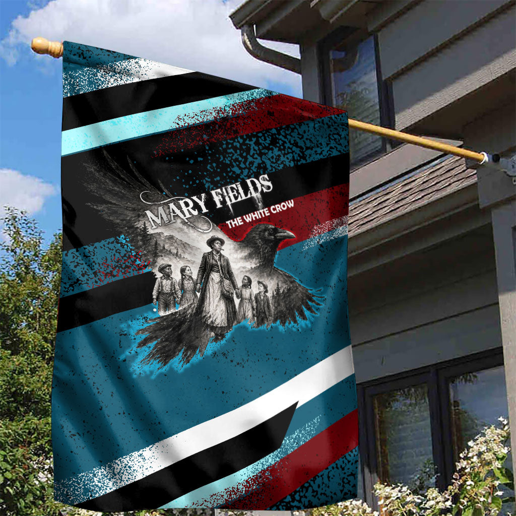 Mary Fields The White Crow Garden Flag Vintage Grunge Wild West Portrait And Crow