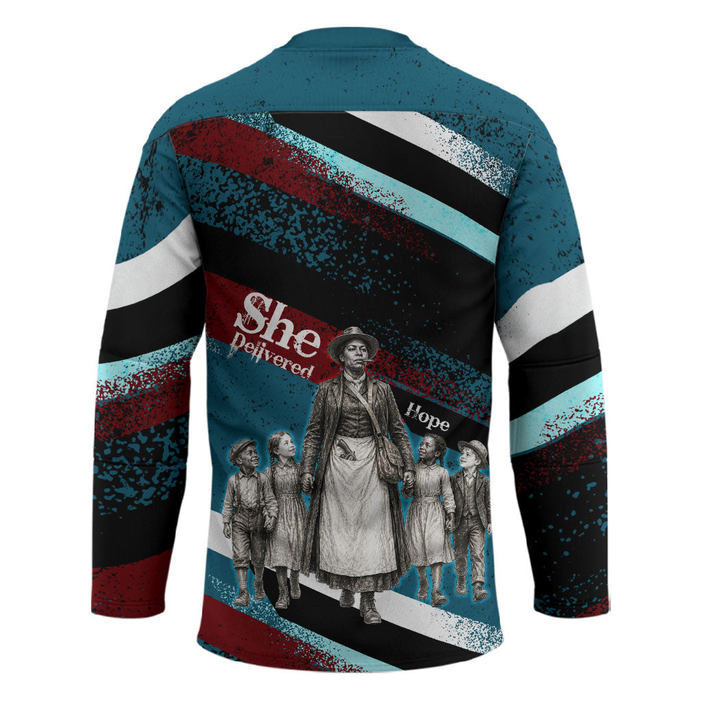 Mary Fields The White Crow Hockey Jersey Vintage Grunge Wild West Portrait And Crow