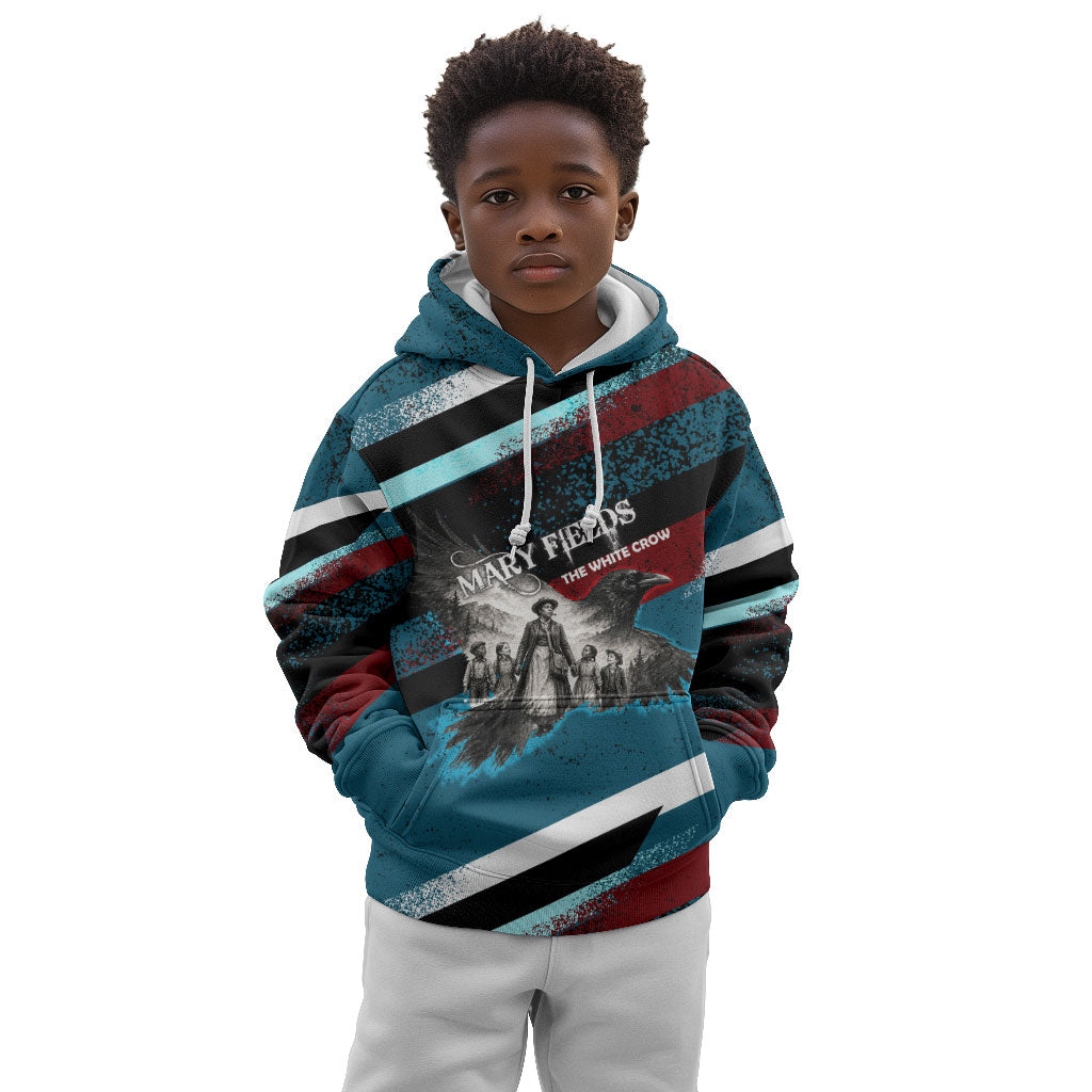 Mary Fields The White Crow Kid Hoodie Vintage Grunge Wild West Portrait And Crow