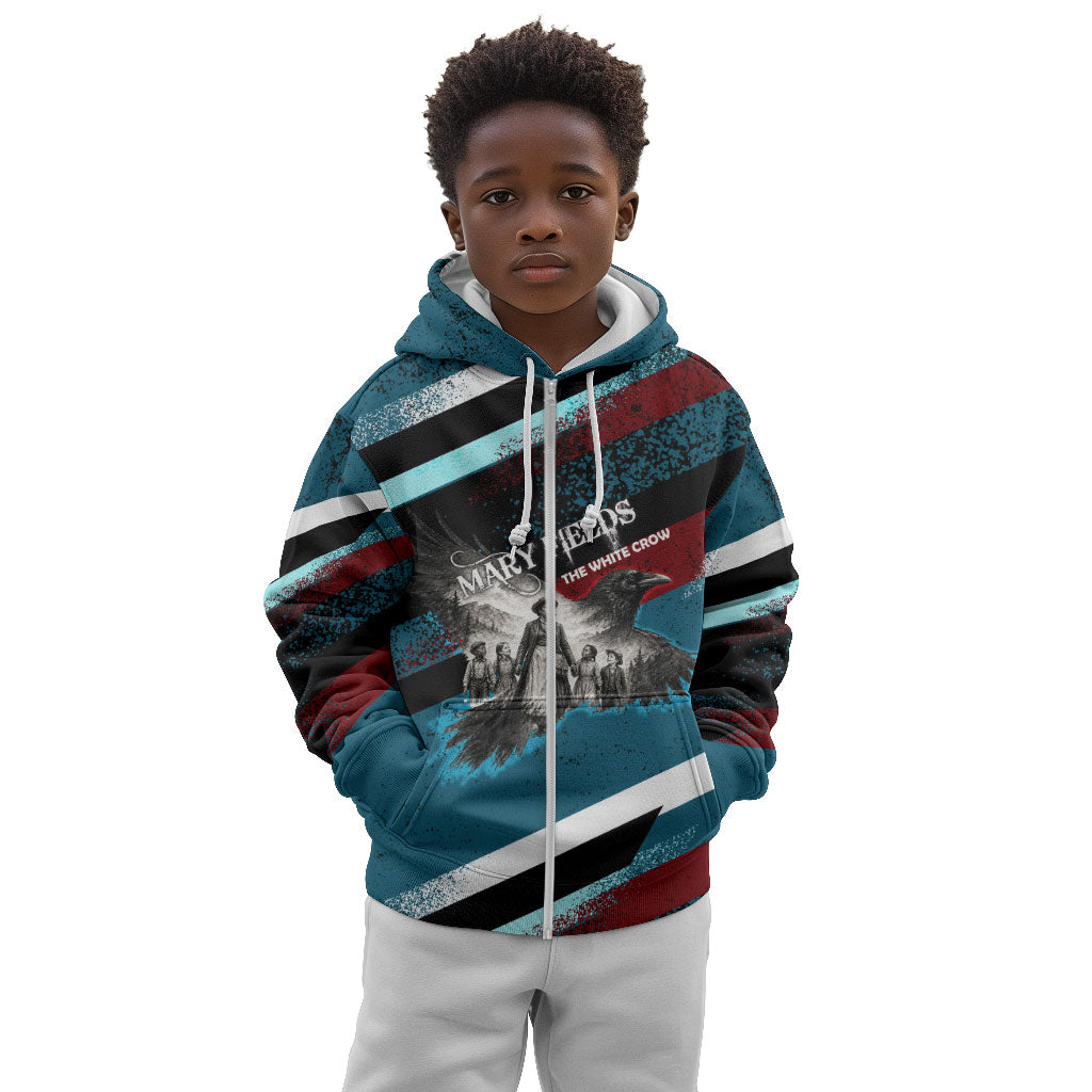 Mary Fields The White Crow Kid Hoodie Vintage Grunge Wild West Portrait And Crow