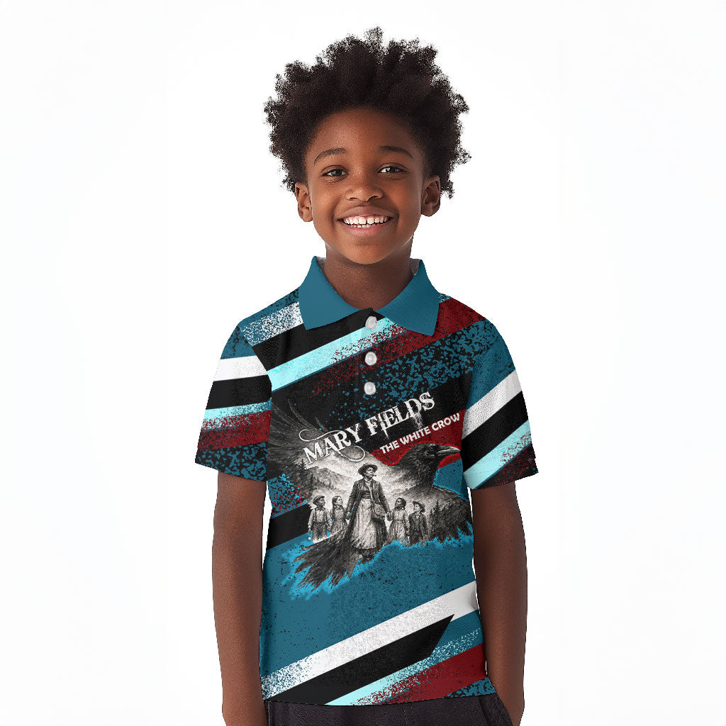Mary Fields The White Crow Kid Polo Shirt Vintage Grunge Wild West Portrait And Crow