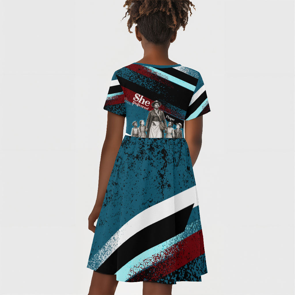 Mary Fields The White Crow Kid Short Sleeve Dress Vintage Grunge Wild West Portrait And Crow