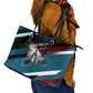 Mary Fields The White Crow Leather Tote Bag Vintage Grunge Wild West Portrait And Crow