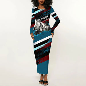 Mary Fields The White Crow Long Sleeve Bodycon Dress Vintage Grunge Wild West Portrait And Crow