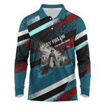 Mary Fields The White Crow Long Sleeve Polo Shirt Vintage Grunge Wild West Portrait And Crow
