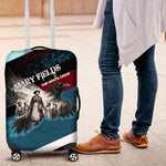 Mary Fields The White Crow Luggage Cover Vintage Grunge Wild West Portrait And Crow