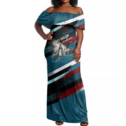 Mary Fields The White Crow Off Shoulder Maxi Dress Vintage Grunge Wild West Portrait And Crow