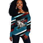 Mary Fields The White Crow Off Shoulder Sweater Vintage Grunge Wild West Portrait And Crow