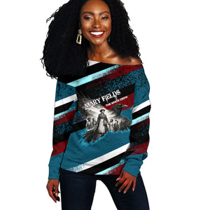 Mary Fields The White Crow Off Shoulder Sweater Vintage Grunge Wild West Portrait And Crow