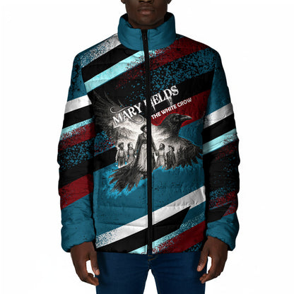 Mary Fields The White Crow Padded Jacket Vintage Grunge Wild West Portrait And Crow