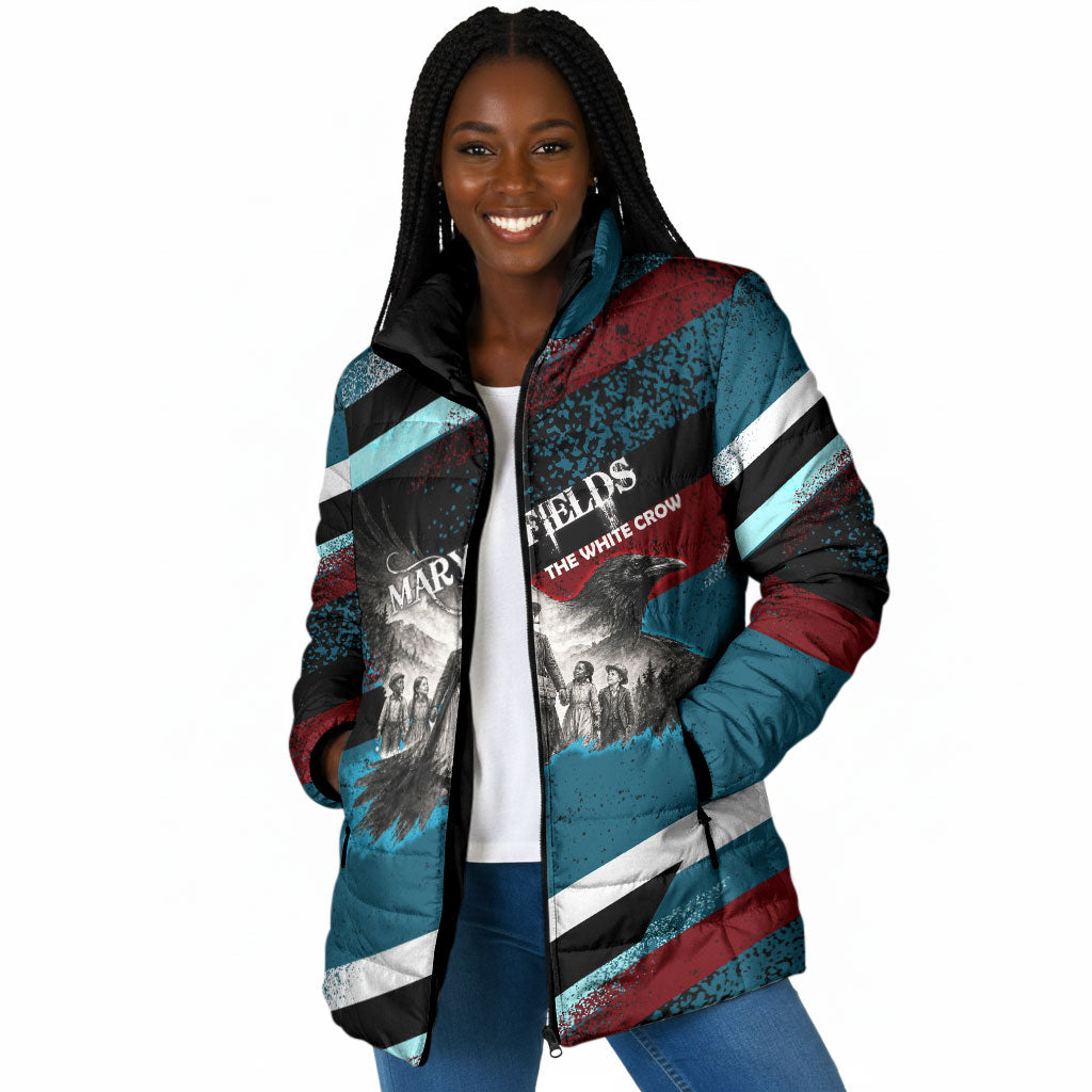 Mary Fields The White Crow Padded Jacket Vintage Grunge Wild West Portrait And Crow