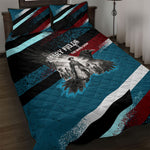 Mary Fields The White Crow Quilt Bed Set Vintage Grunge Wild West Portrait And Crow